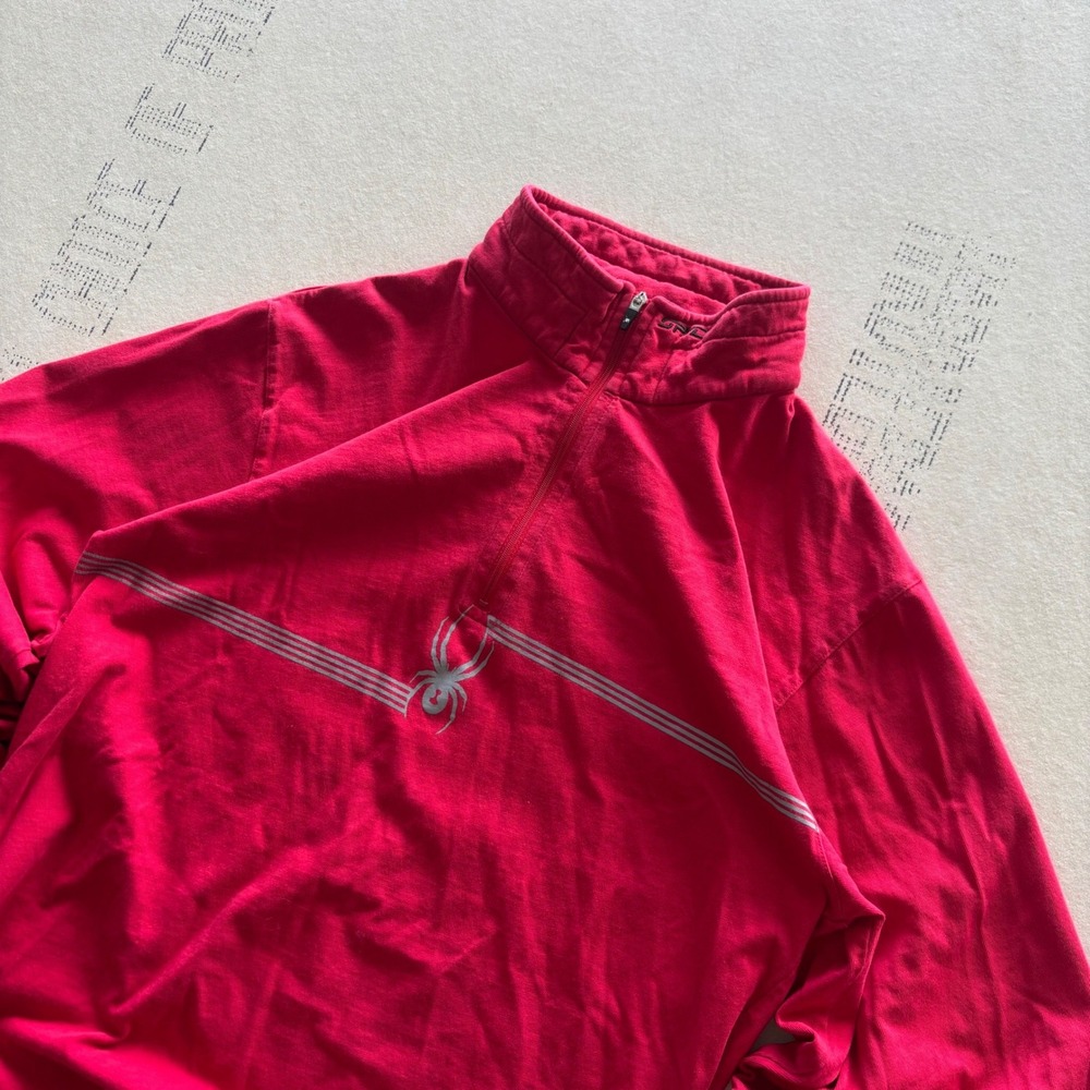 Y2K Spyder Quarter Zip Pullover Sweater